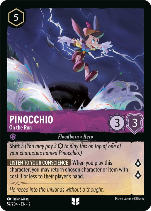 Pinocchio - On the Run (57/204) [Rise of the Floodborn] | Good Games Adelaide SA