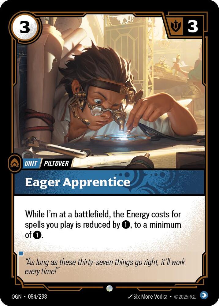 Eager Apprentice 084/298 (Origins)  | Good Games Adelaide SA