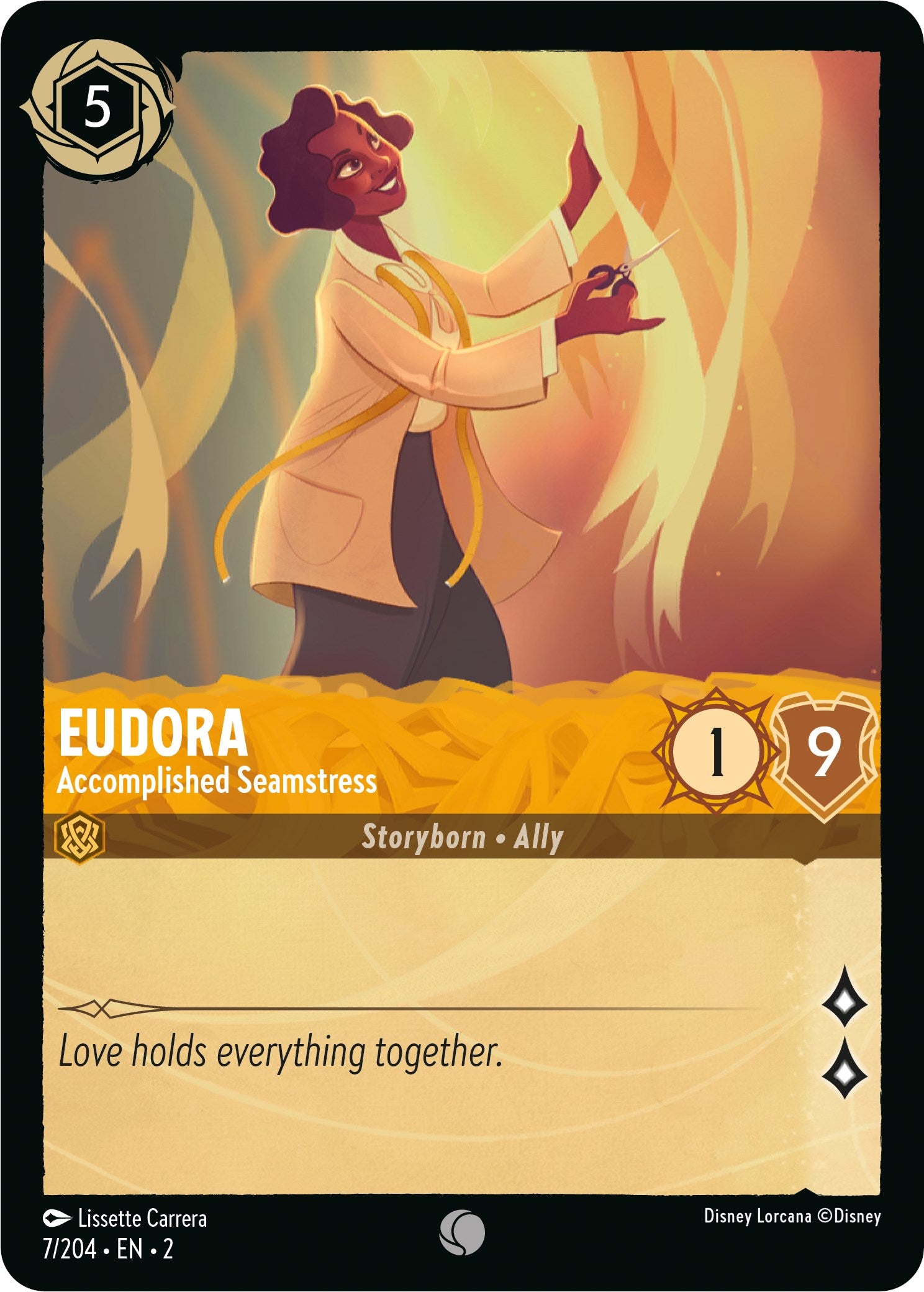 Eudora - Accomplished Seamstress (7/204) [Rise of the Floodborn] | Good Games Adelaide SA