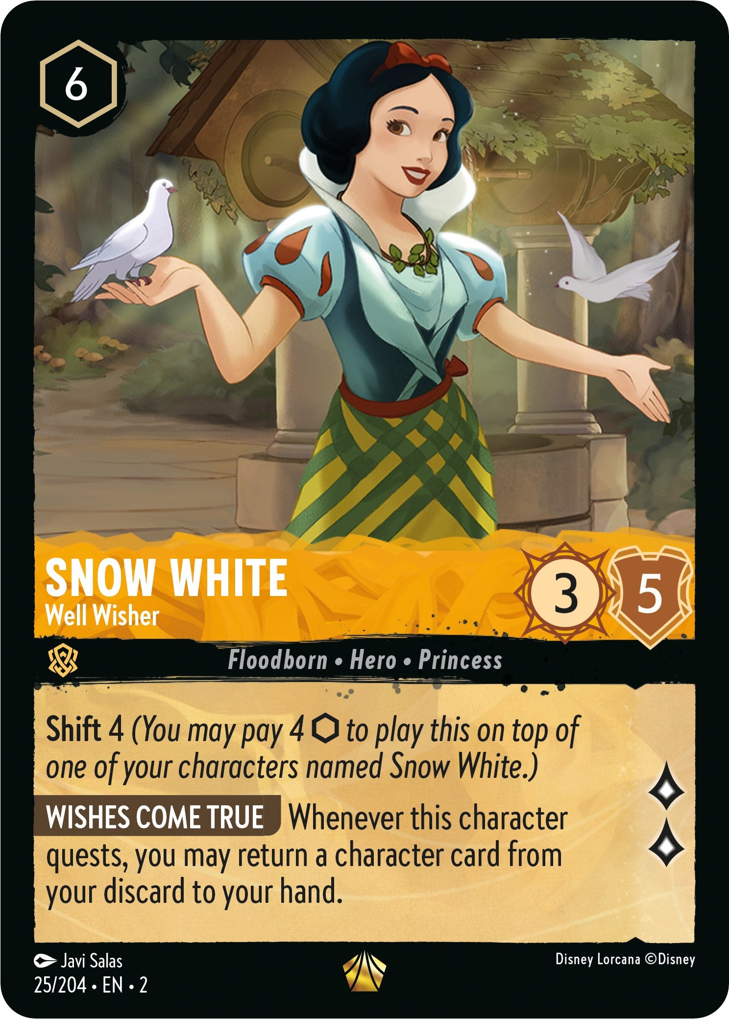 Snow White - Well Wisher (25/204) [Rise of the Floodborn] | Good Games Adelaide SA