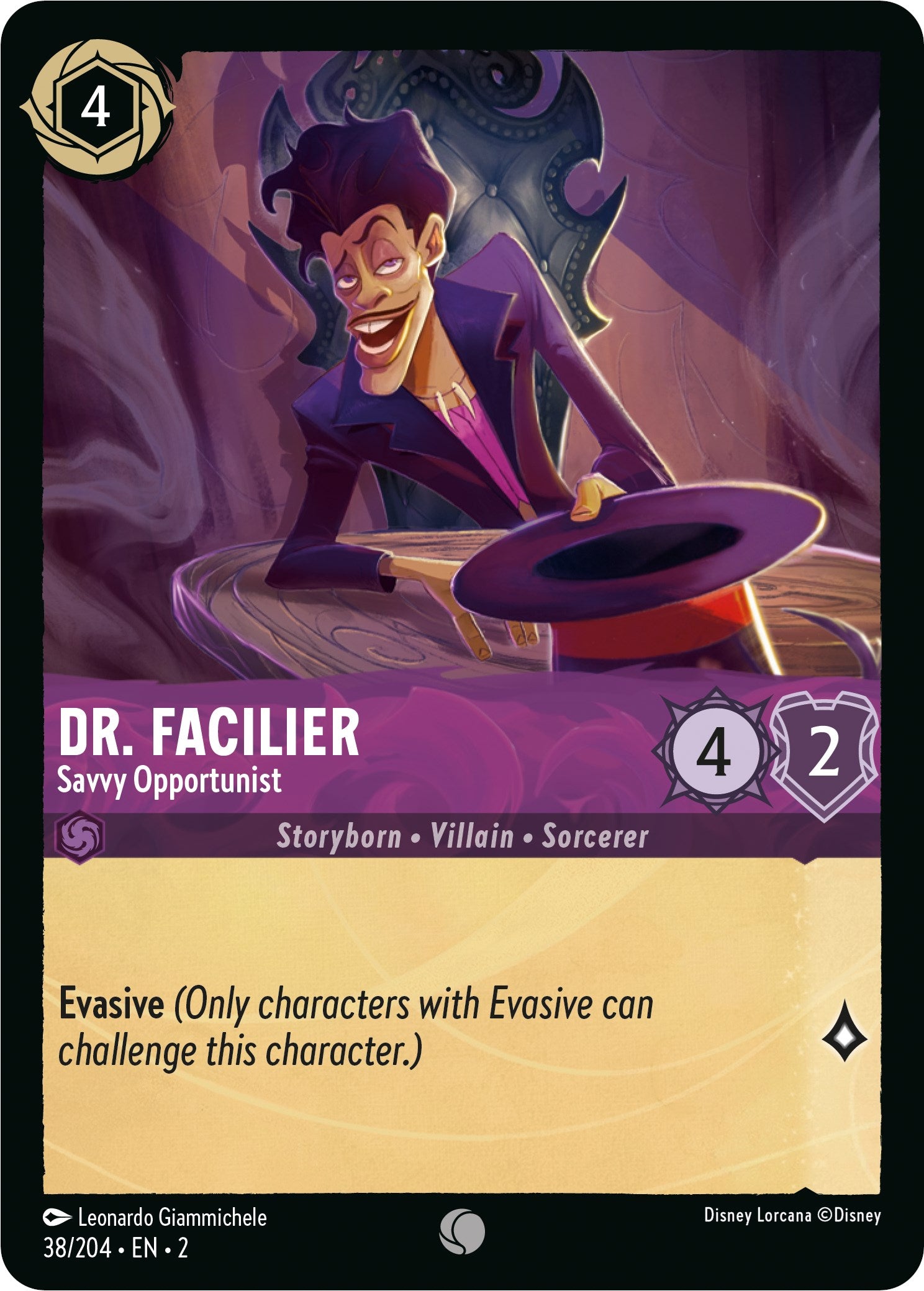 Dr. Facilier - Savvy Opportunist (38/204) [Rise of the Floodborn] | Good Games Adelaide SA
