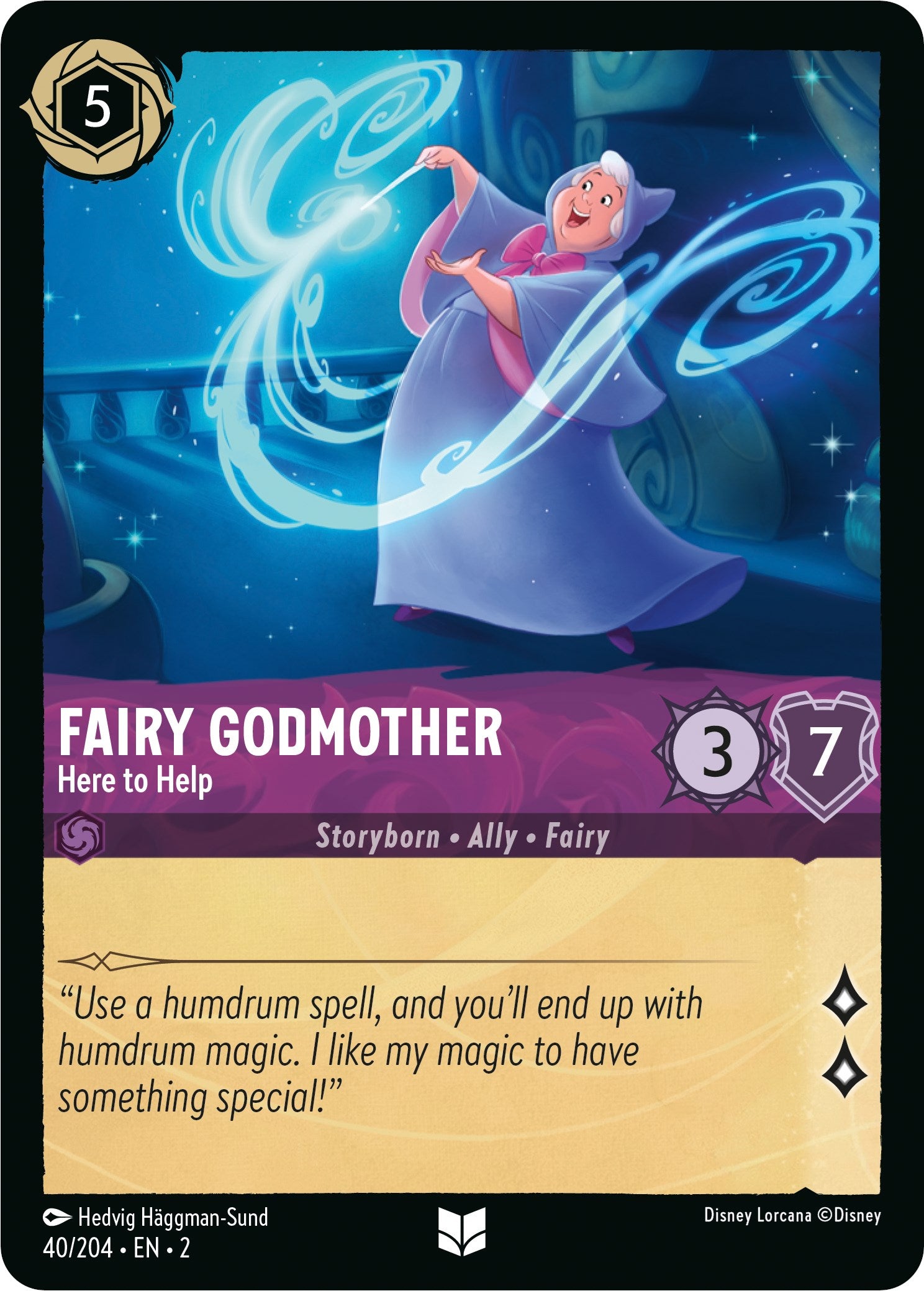 Fairy Godmother - Here to Help (40/204) [Rise of the Floodborn] | Good Games Adelaide SA