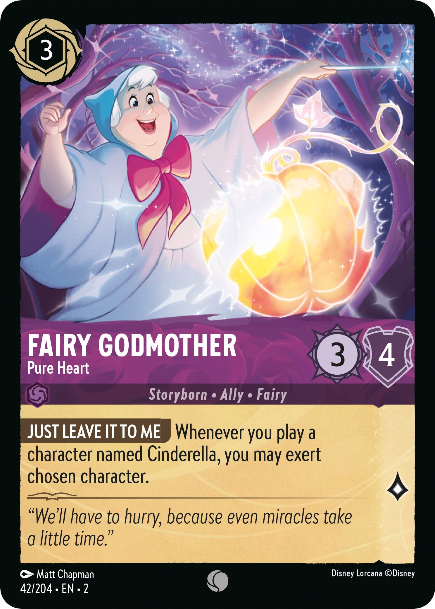 Fairy Godmother - Pure Heart (42/204) [Rise of the Floodborn] | Good Games Adelaide SA