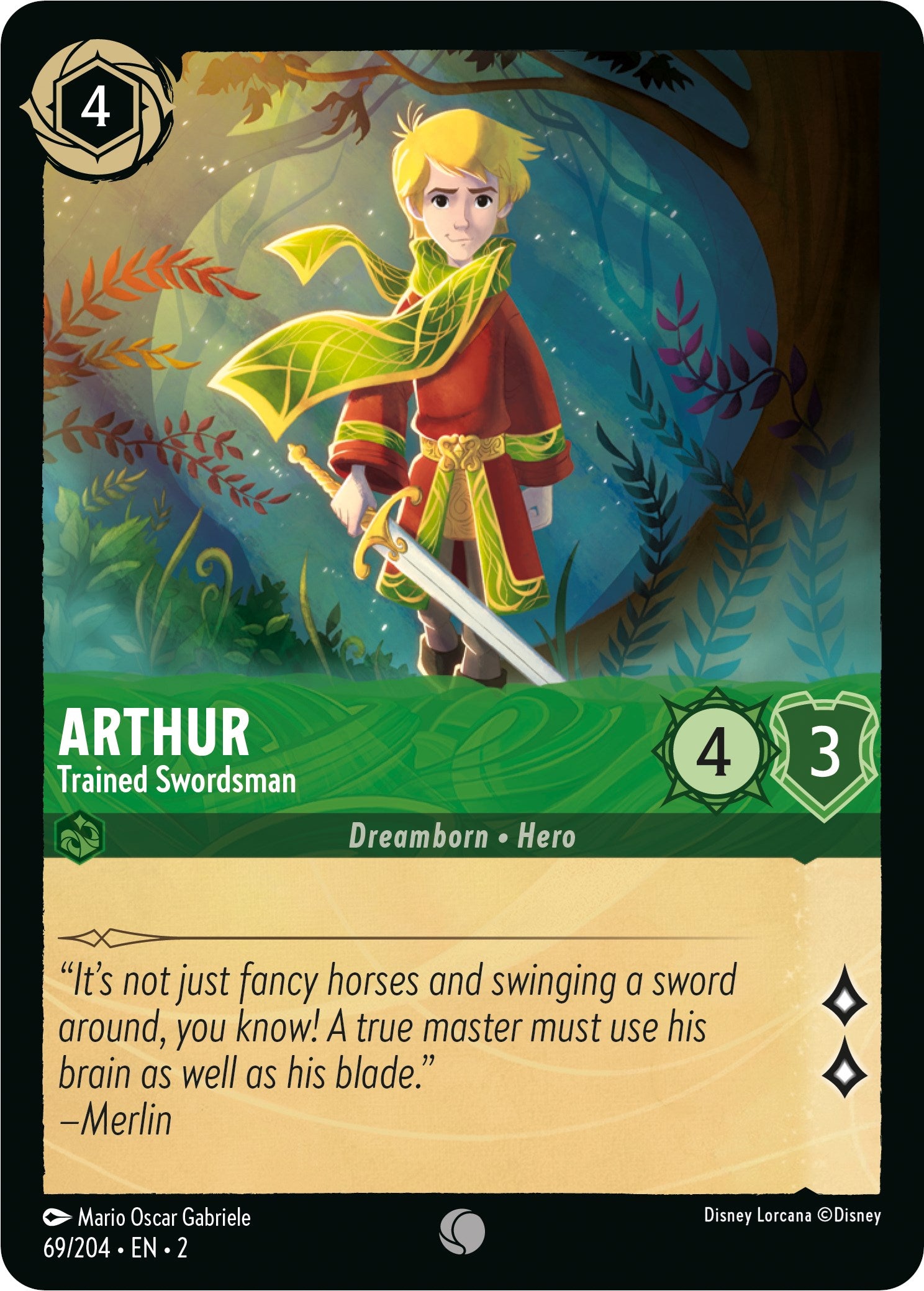 Arthur - Trained Swordsman (69/204) [Rise of the Floodborn] | Good Games Adelaide SA
