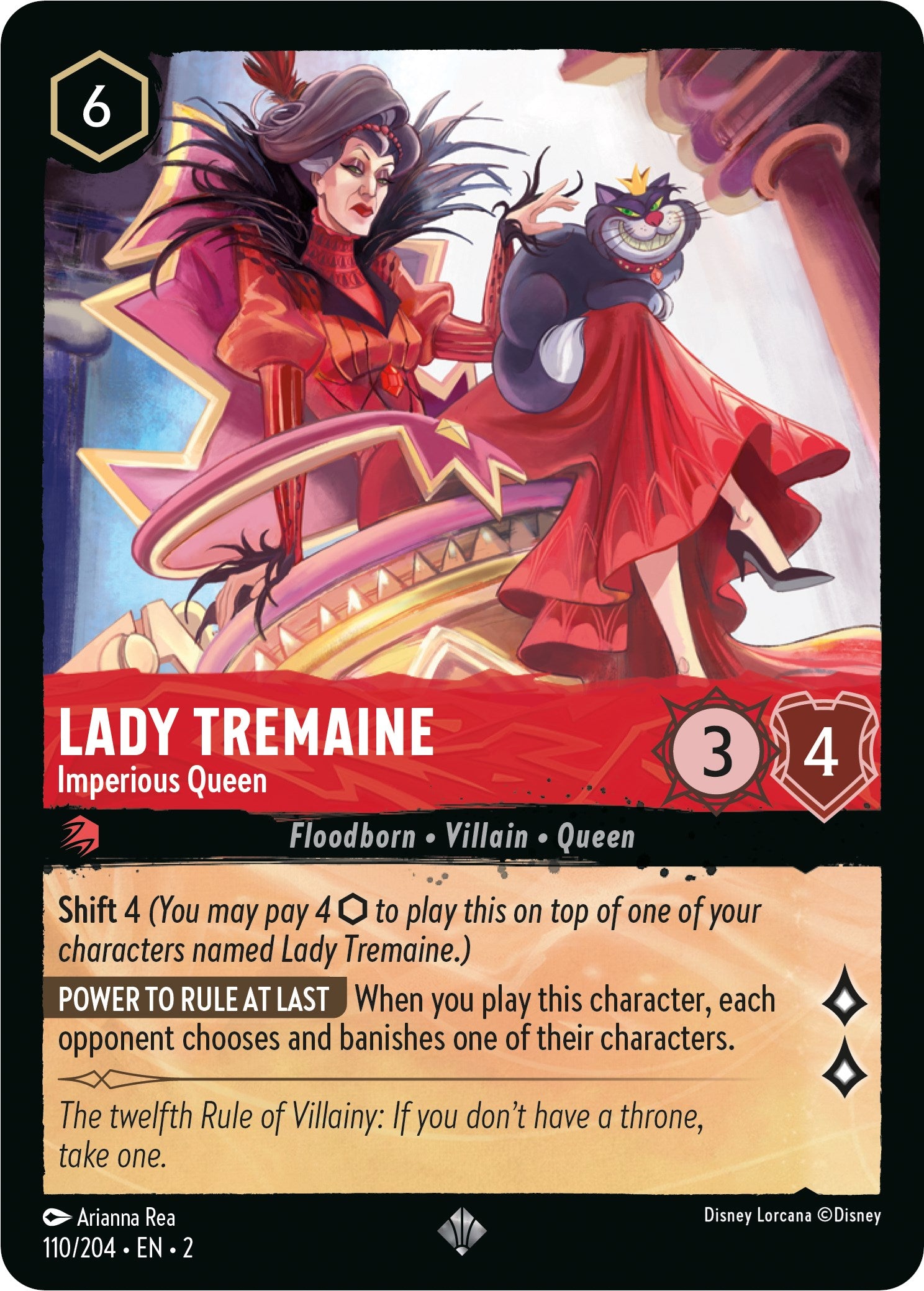 Lady Tremaine - Imperious Queen (110/204) [Rise of the Floodborn] | Good Games Adelaide SA