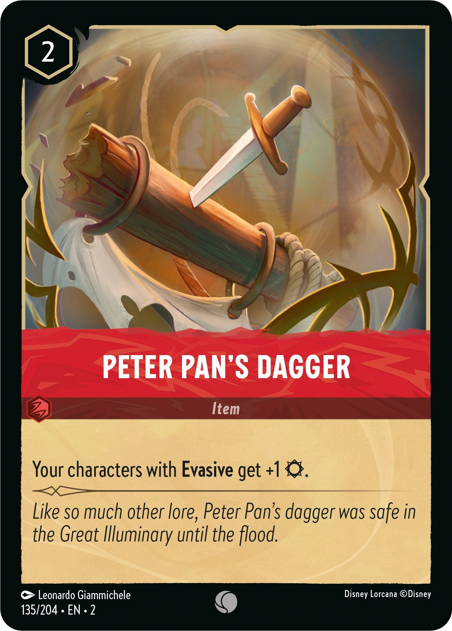 Peter Pan's Dagger (135/204) [Rise of the Floodborn] | Good Games Adelaide SA