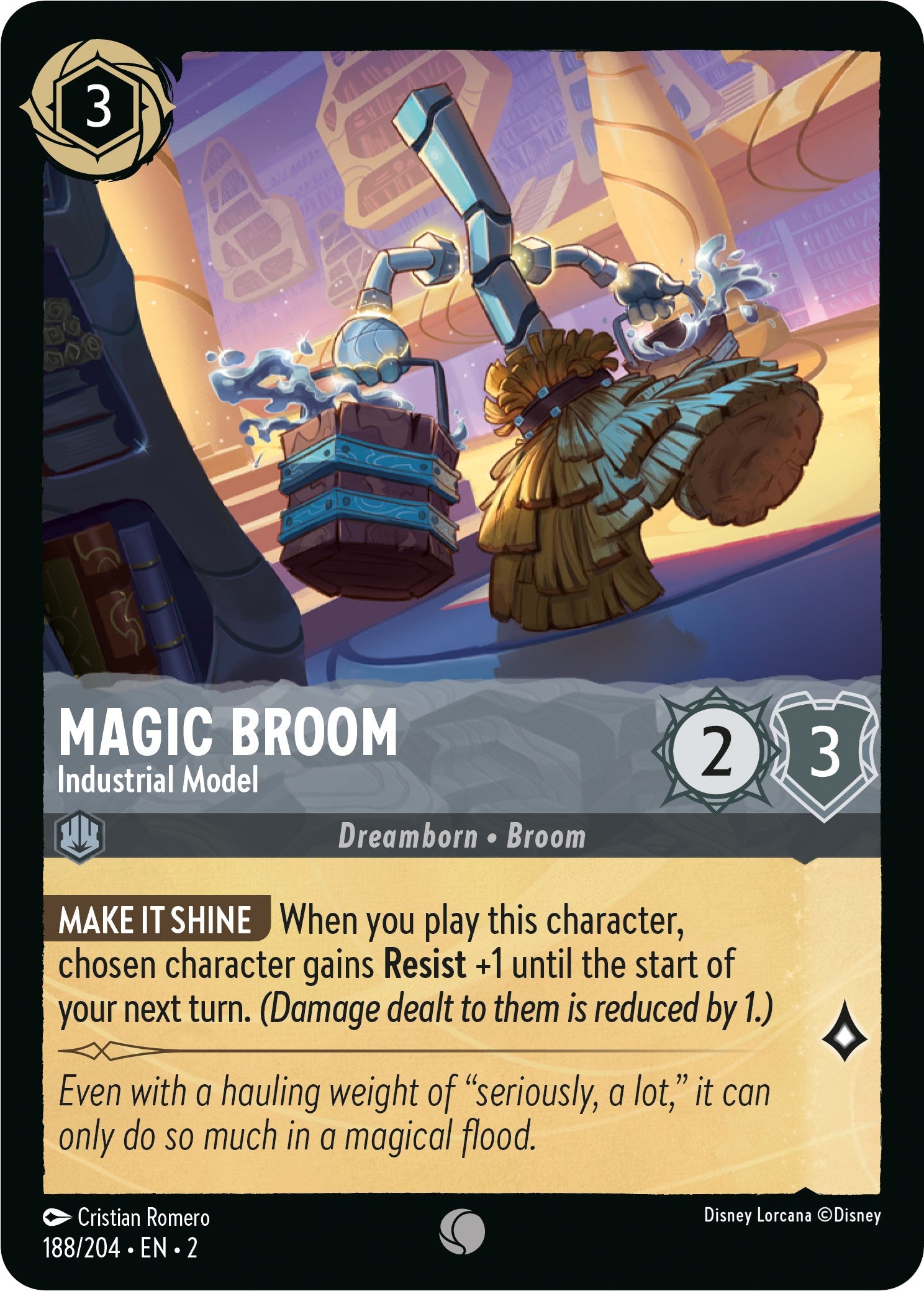 Magic Broom - Industrial Model (188/204) [Rise of the Floodborn] | Good Games Adelaide SA