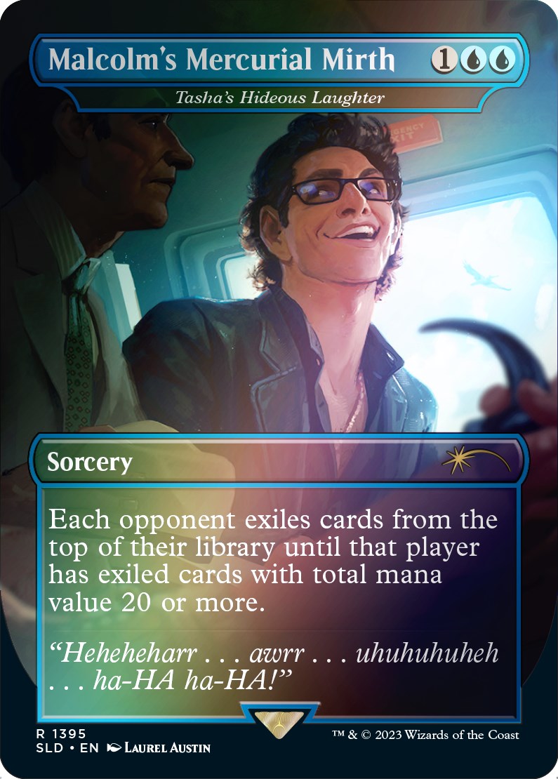 Malcolm's Mercurial Mirth - Tasha's Hideous Laughter (Rainbow Foil) [Secret Lair Drop Series] | Good Games Adelaide SA