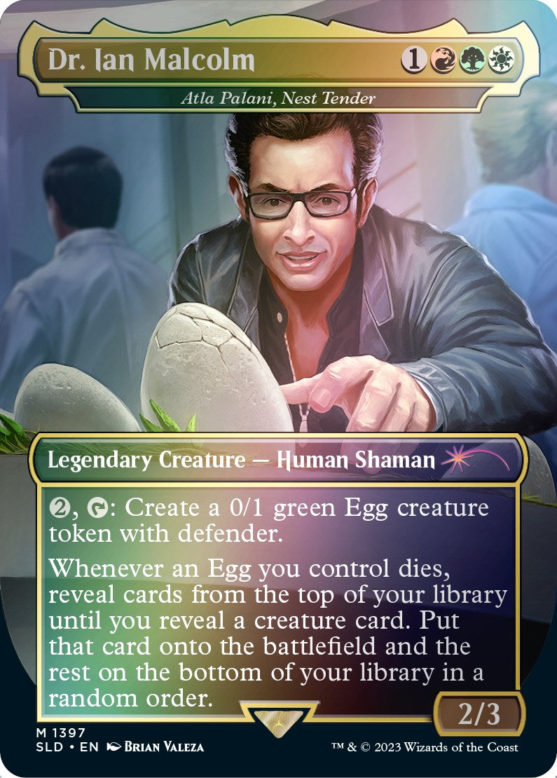 Dr. Ian Malcolm - Atla Palani, Nest Tender (Rainbow Foil) [Secret Lair Drop Series] | Good Games Adelaide SA