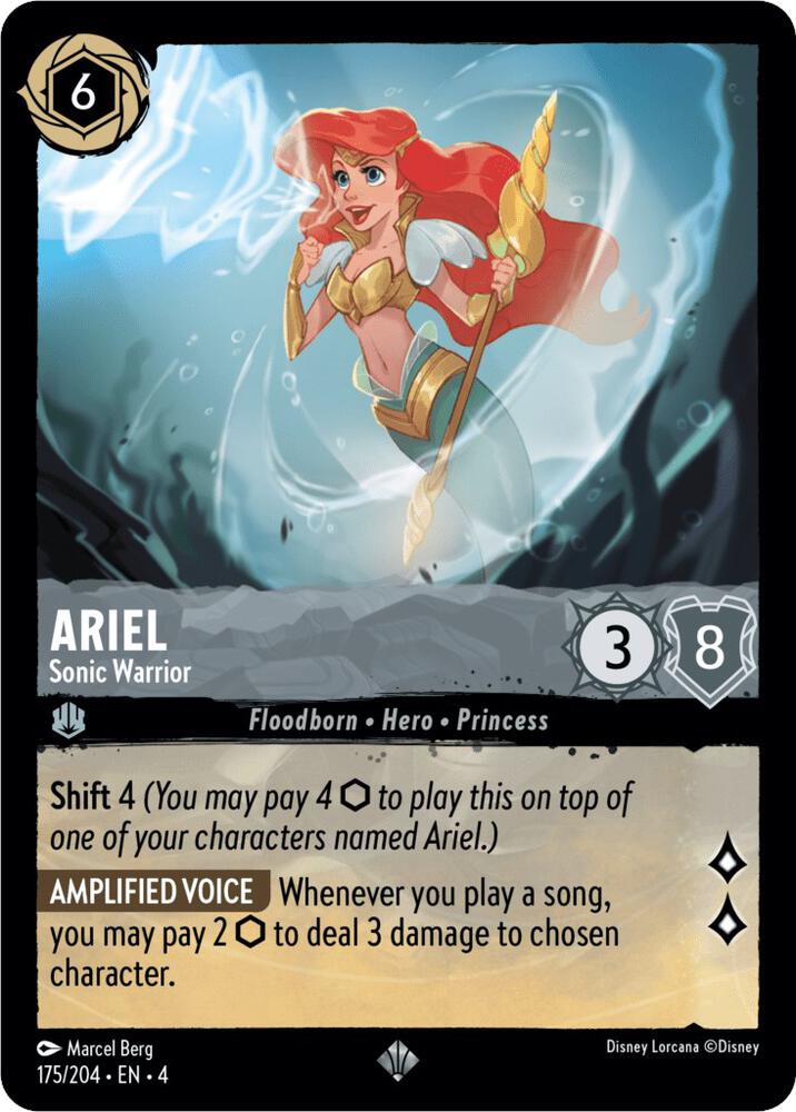 Ariel Sonic Warrior 175/204 (Ursula's Return)  | Good Games Adelaide SA