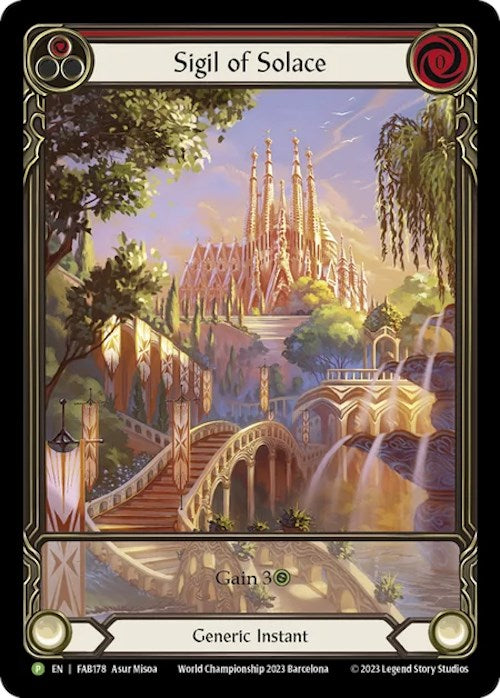 Sigil of Solace [FAB178] (Promo)  Rainbow Foil | Good Games Adelaide SA