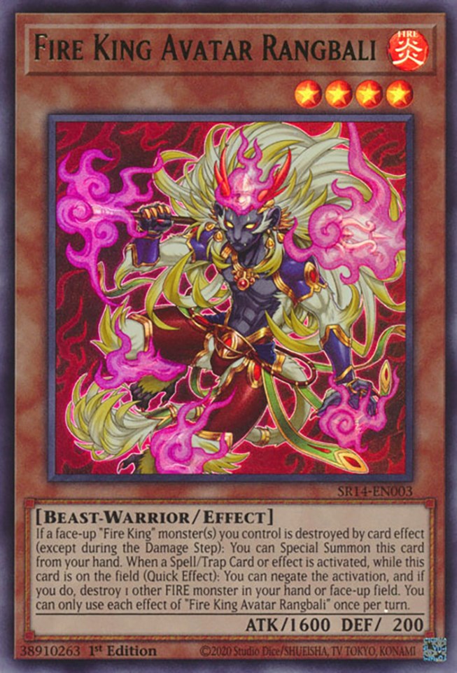 Fire King Avatar Rangbali [SR14-EN003] Ultra Rare | Good Games Adelaide SA