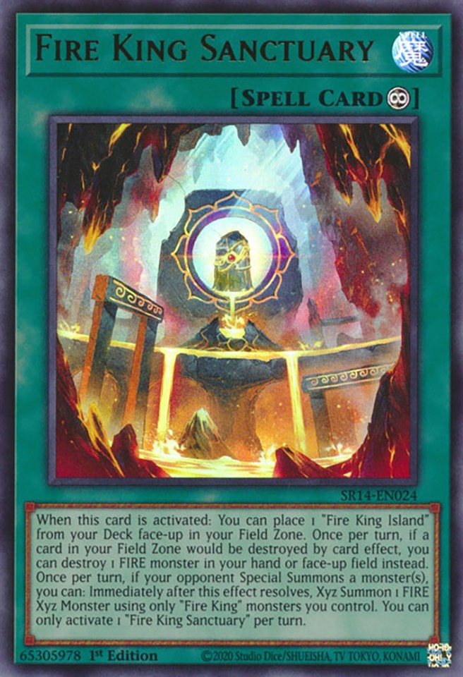 Fire King Sanctuary [SR14-EN024] Ultra Rare | Good Games Adelaide SA