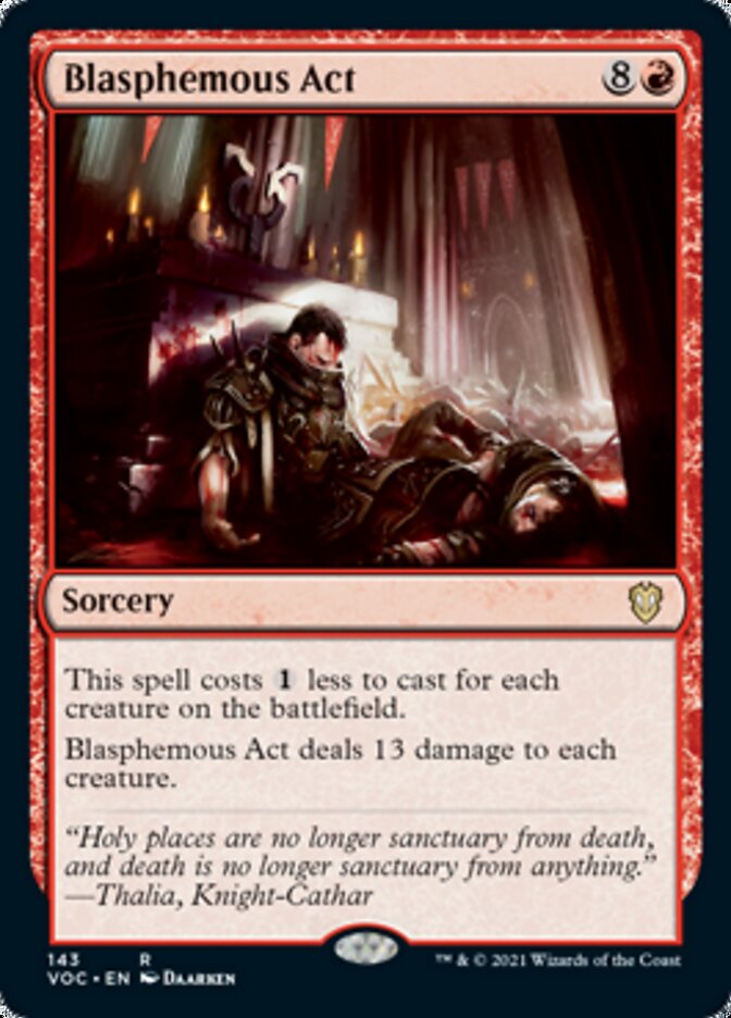 Blasphemous Act [Innistrad: Crimson Vow Commander] | Good Games Adelaide SA