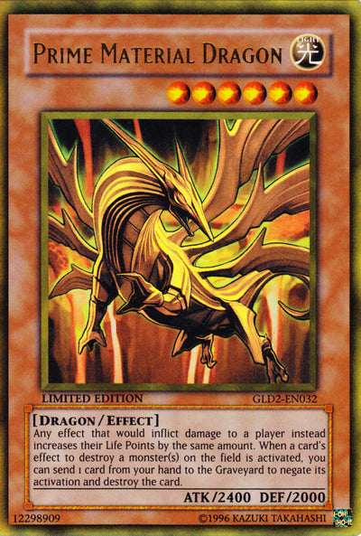 Prime Material Dragon [GLD2-EN032] Ultra Rare | Good Games Adelaide SA