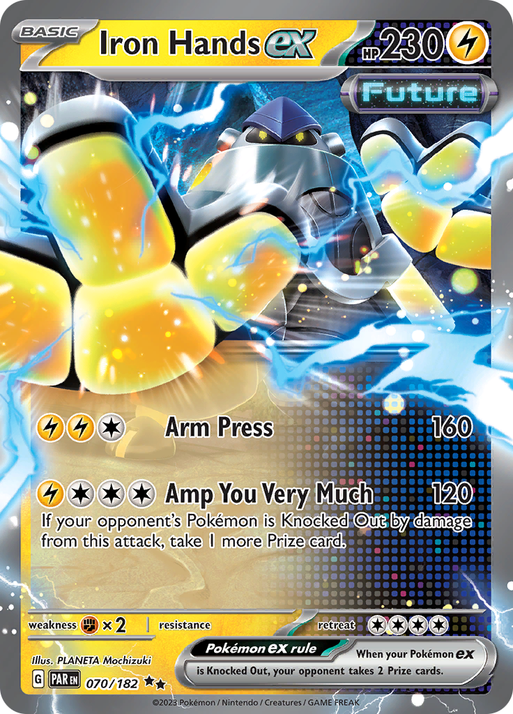 Iron Hands ex (070/182) [Scarlet & Violet: Paradox Rift] | Good Games Adelaide SA