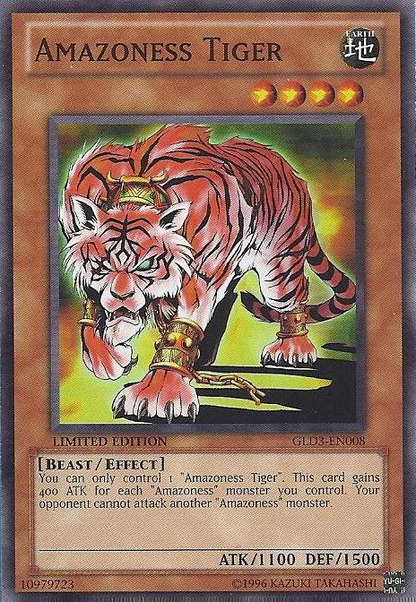 Amazoness Tiger [GLD3-EN008] Common | Good Games Adelaide SA