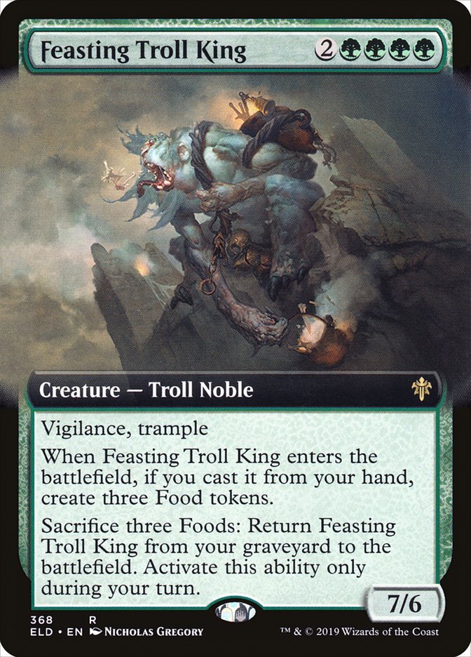 Feasting Troll King (Extended Art) [Throne of Eldraine] | Good Games Adelaide SA