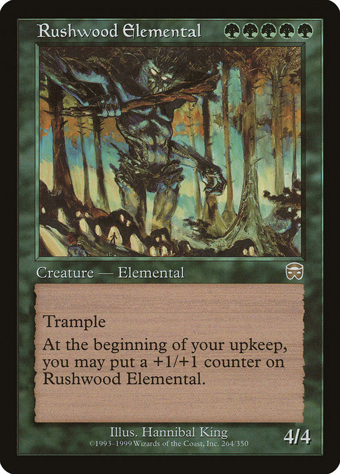 Rushwood Elemental 264 (Mercadian Masques)  - Foil | Good Games Adelaide SA