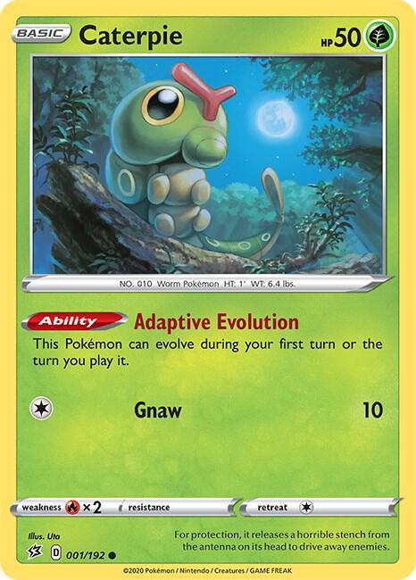 Caterpie 001/192 (SWSH02: Rebel Clash)  | Good Games Adelaide SA