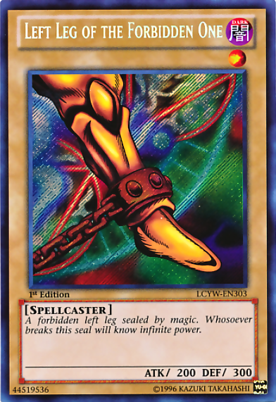 Left Leg of the Forbidden One [LCYW-EN303] Secret Rare | Good Games Adelaide SA