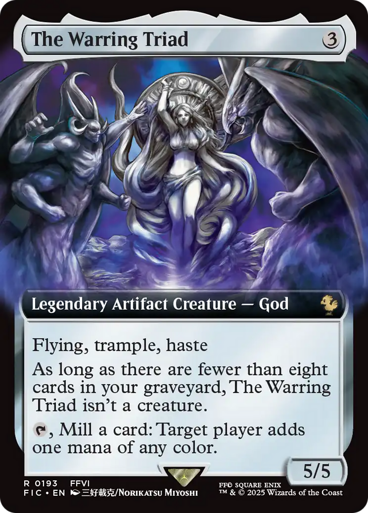 The Warring Triad (Extended Art) [FINAL FANTASY Commander] | Good Games Adelaide SA