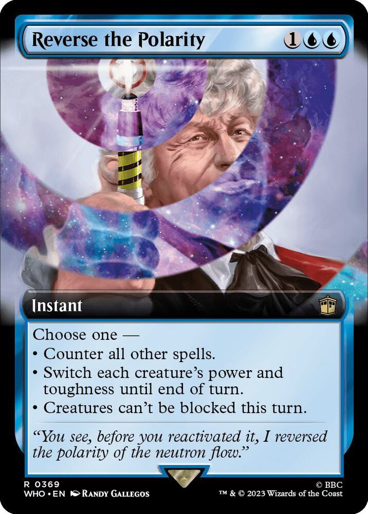 Reverse the Polarity 369 (Universes Beyond: Doctor Who)  - Foil | Good Games Adelaide SA