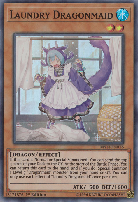 Laundry Dragonmaid [MYFI-EN016] Super Rare | Good Games Adelaide SA