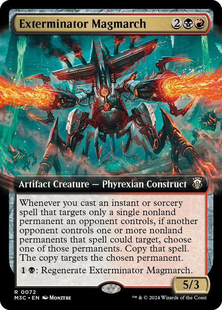 Exterminator Magmarch 72/411 (Commander: Modern Horizons 3)  - Extended Art Ripple Foil | Good Games Adelaide SA