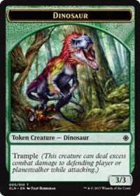 Dinosaur // Treasure (009) Double-sided Token [Ixalan Tokens] | Good Games Adelaide SA