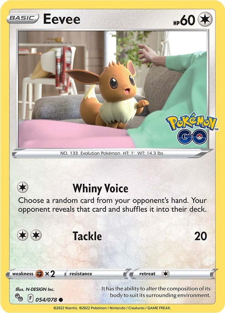Eevee 054/078 (Pokemon GO)  | Good Games Adelaide SA