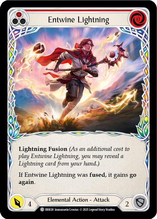 Entwine Lightning (Red) [BRI028] (Tales of Aria Briar Blitz Deck)  1st Edition Normal | Good Games Adelaide SA