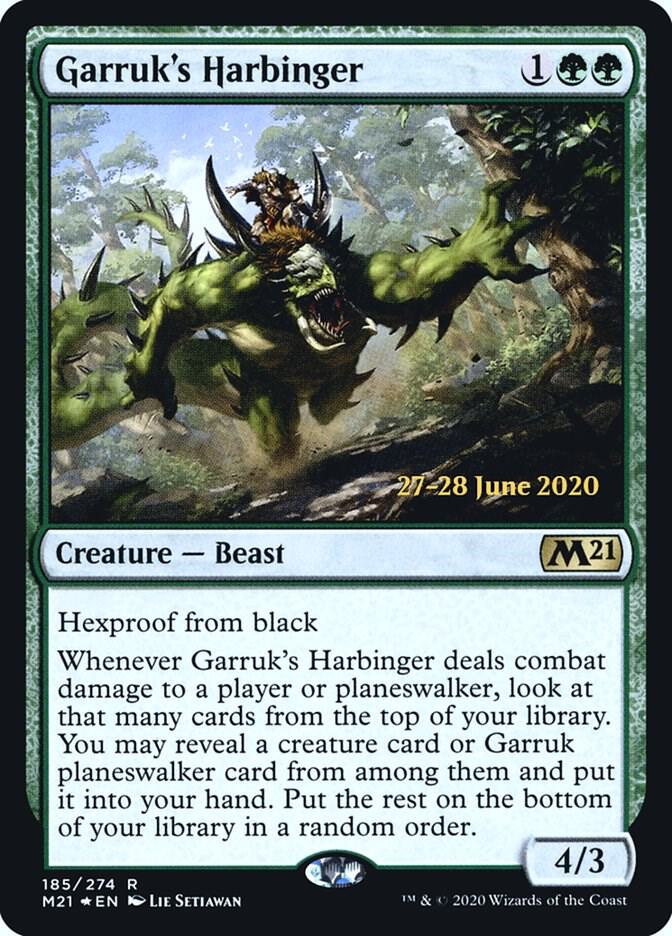 Garruks Harbinger 185 (Prerelease Cards)  - Foil | Good Games Adelaide SA