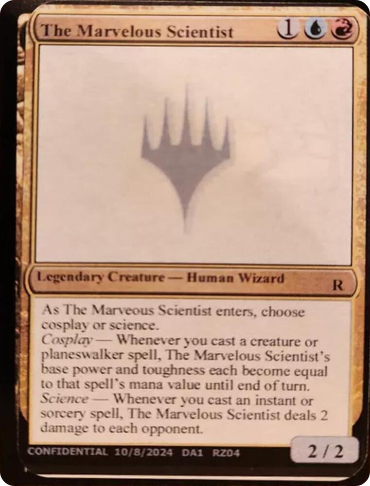 The Marvelous Scientist  (Un-Known Event Playtest Cards)  | Good Games Adelaide SA