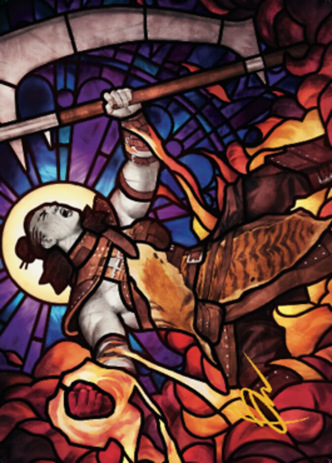 Garna, Bloodfist of Keld Art Card (Gold-Stamped Signature) [Dominaria United Art Series] | Good Games Adelaide SA