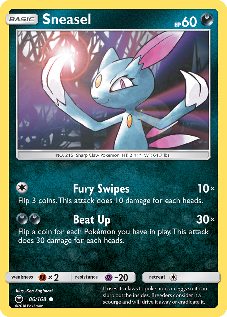 Sneasel (86/168) [Sun & Moon: Celestial Storm] | Good Games Adelaide SA