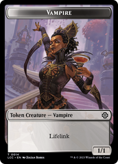 Vampire (0014) // Vampire Demon Double-Sided Token [The Lost Caverns of Ixalan Commander Tokens] | Good Games Adelaide SA
