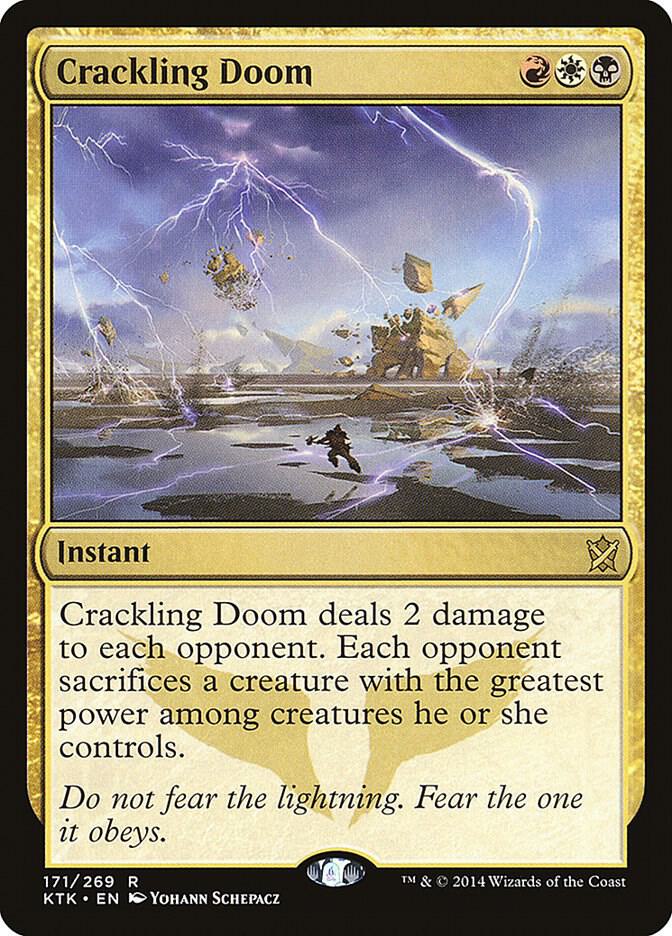 Crackling Doom 171 (Khans of Tarkir)  - Foil | Good Games Adelaide SA