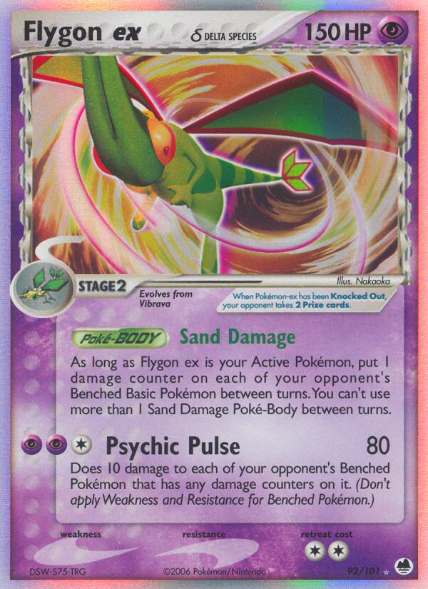 Flygon ex (92/101) (Delta Species) [EX: Dragon Frontiers] | Good Games Adelaide SA