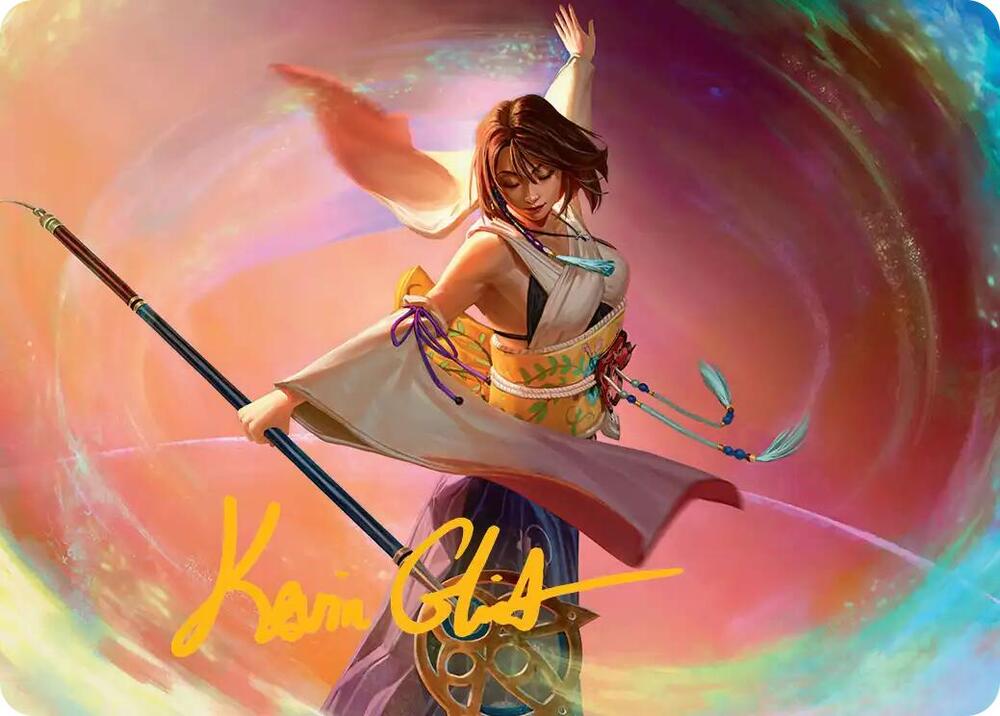 Yuna Grand Summoner Art Card Gold Stamped Signature 22 (Art Series: FINAL FANTASY)  | Good Games Adelaide SA