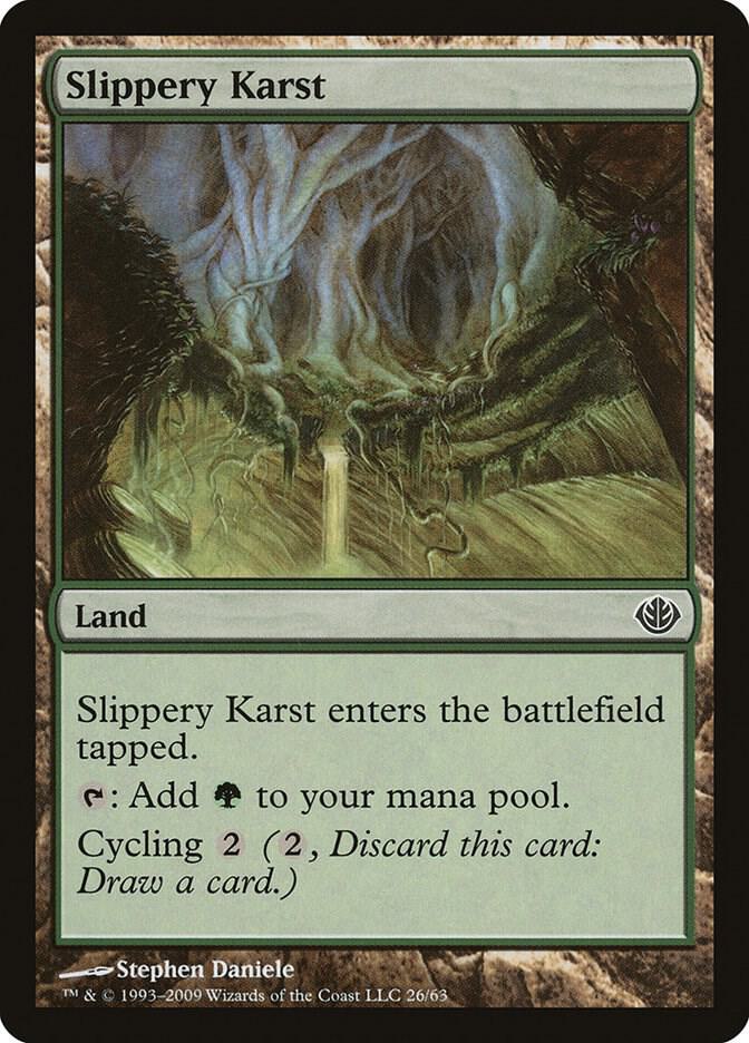 Slippery Karst 26 (Duel Decks: Garruk vs. Liliana)  | Good Games Adelaide SA