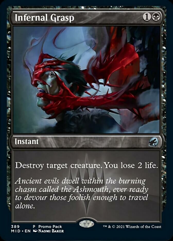 Infernal Grasp (Promo Pack) [Innistrad: Midnight Hunt Promos] | Good Games Adelaide SA