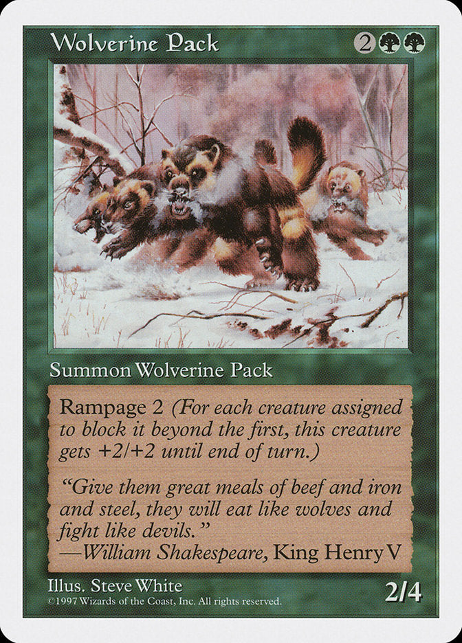 Wolverine Pack 344/455 (Fifth Edition)  | Good Games Adelaide SA