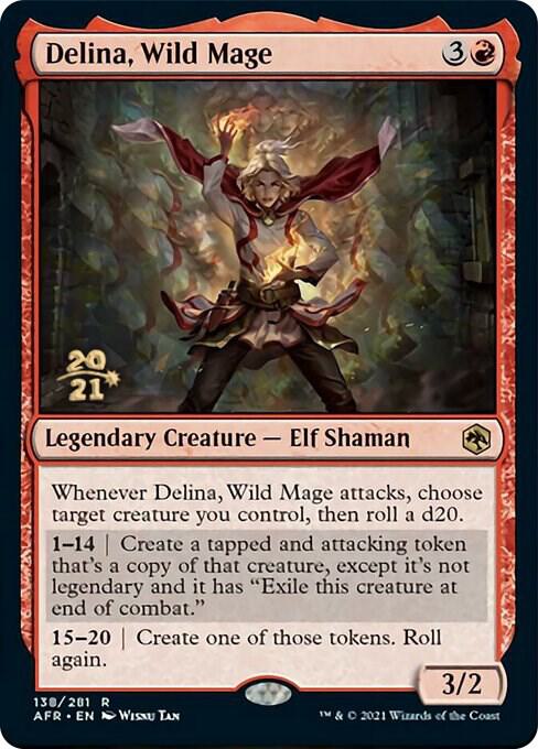 Delina Wild Mage 138 (Prerelease Cards)  - Foil | Good Games Adelaide SA