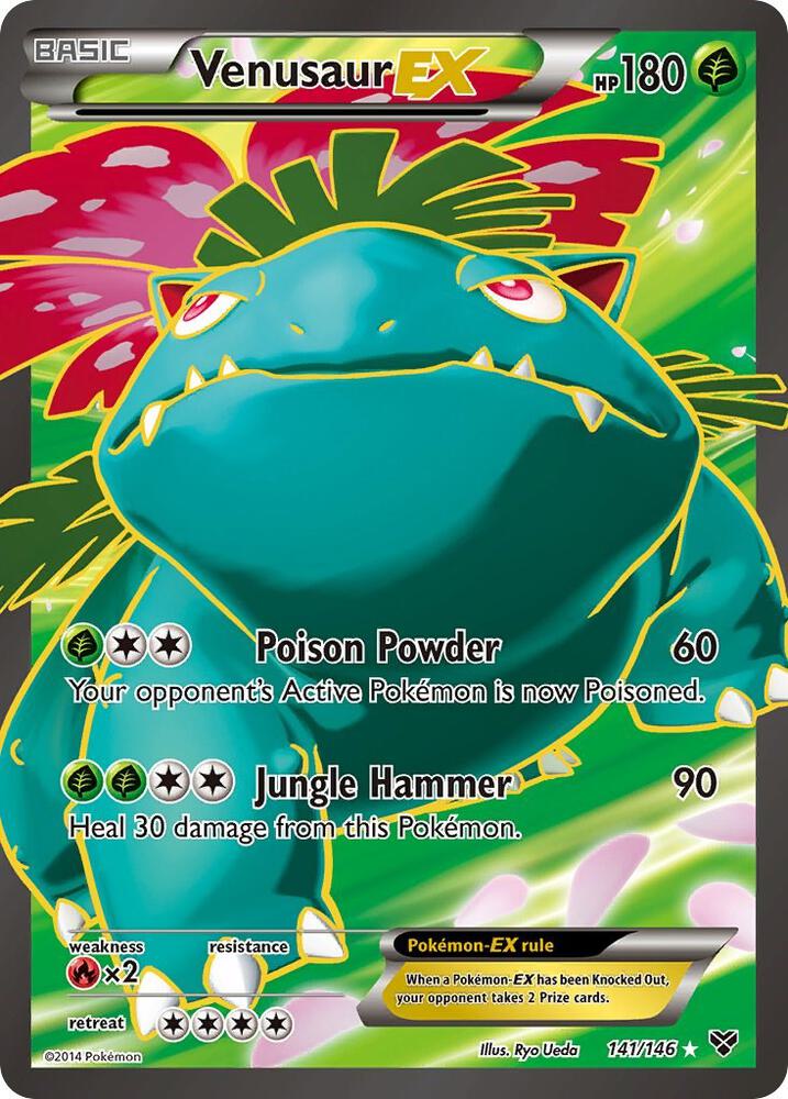 Venusaur EX Full Art 141/146 (XY Base Set)  - Holofoil | Good Games Adelaide SA
