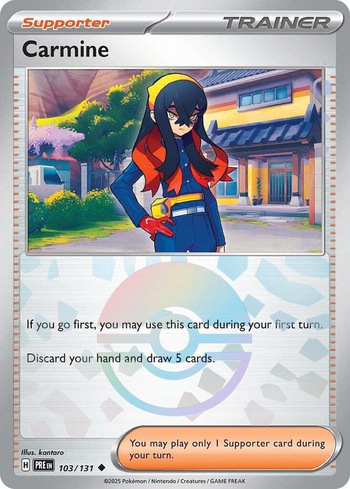 Carmine (103/131) (Poke Ball Pattern) [Scarlet & Violet: Prismatic Evolutions] | Good Games Adelaide SA