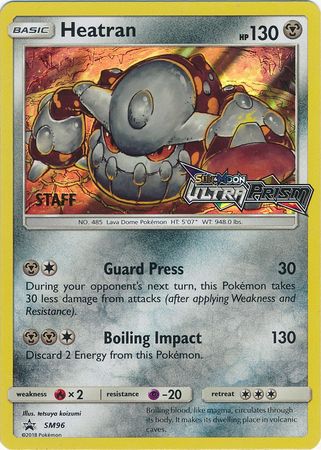 Heatran (SM96) (Staff Prerelease Promo) [Sun & Moon: Black Star Promos] | Good Games Adelaide SA