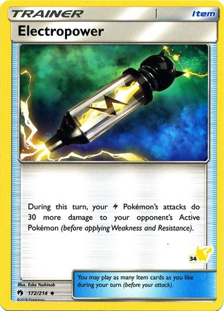 Electropower (172/214) (Pikachu Stamp #34) [Battle Academy 2020] | Good Games Adelaide SA