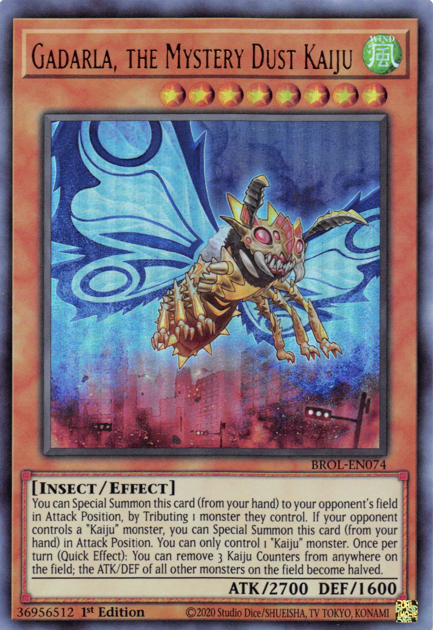 Gadarla, the Mystery Dust Kaiju [BROL-EN074] Ultra Rare | Good Games Adelaide SA