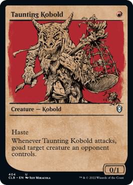 Taunting Kobold Showcase 404 (Commander Legends: Battle for Baldur's Gate)  - Foil | Good Games Adelaide SA